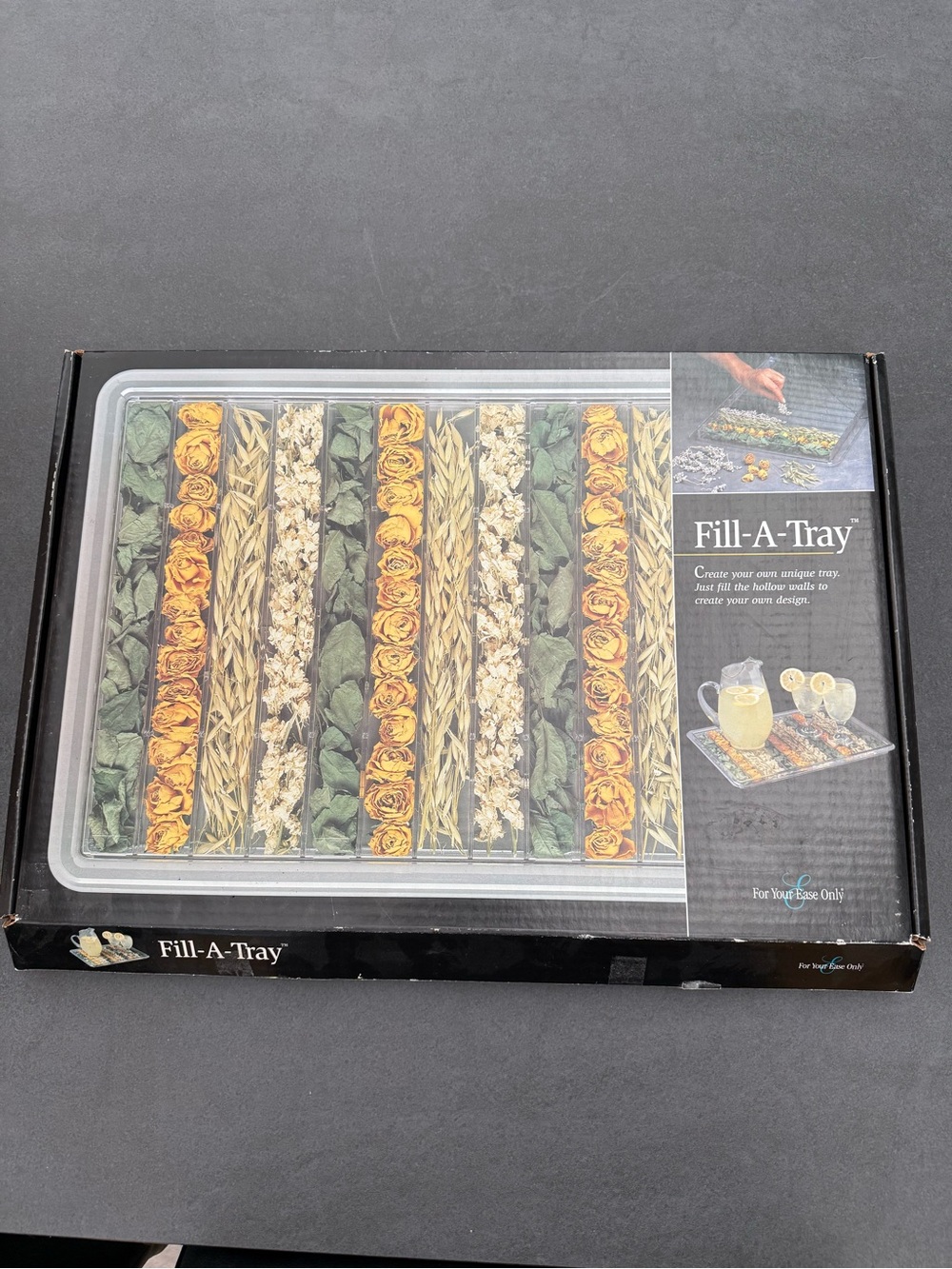 NWT Fill-A-Tray Decorative Serving Tray. Super Fun DIY Craft or Gift
